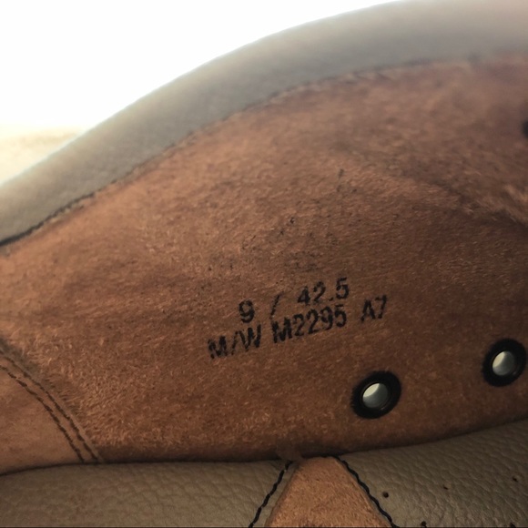 BORN vintage blue grey leather corduroy lace up shoes - Picture 11 of 12